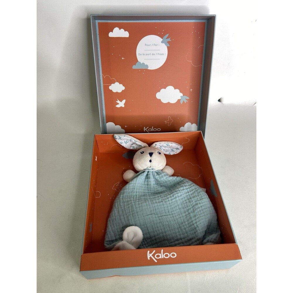 Kaloo K'Doux Doudou Comforter Bunny Rabbit Lovey Security Toy Baby Gift NEW
